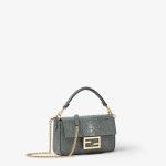 FENDI Baguette® Mini English green stingray leather bag - Image 2